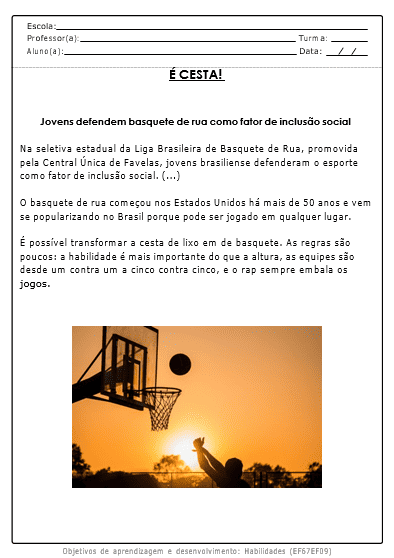 EDUCAÇÃO FISICA 9a